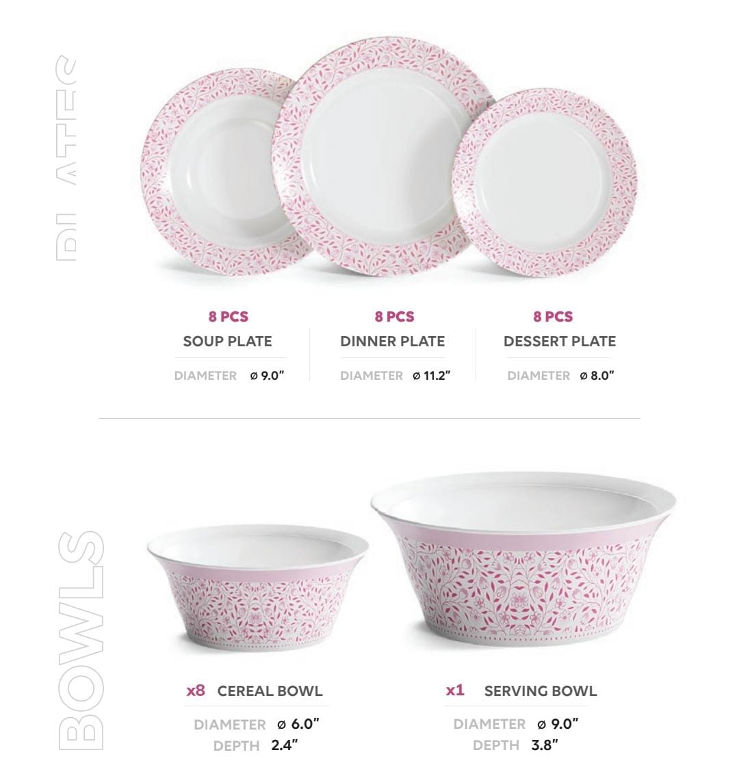 Trend Double Glaze Dinner Set – 80 Pcs