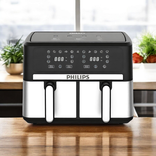 Double box air fryer XXXL