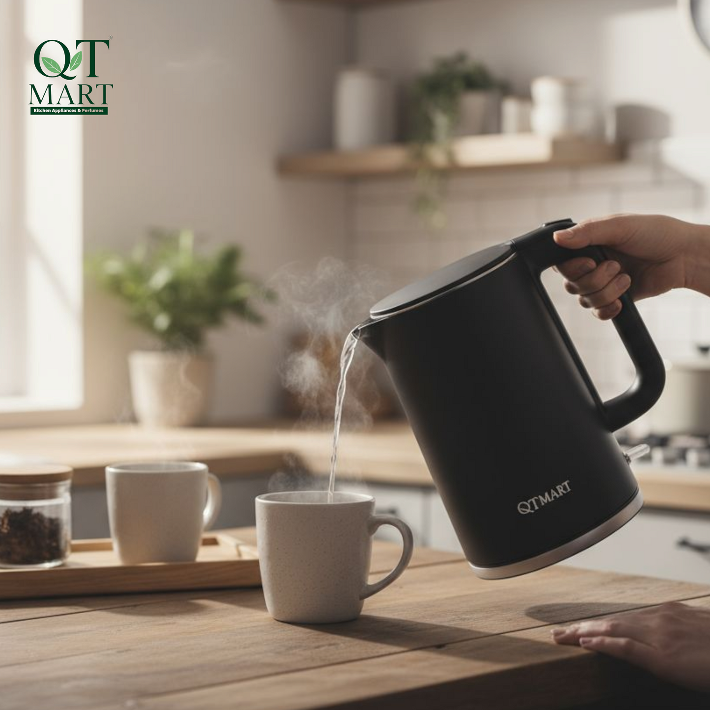 Black body electric kettle