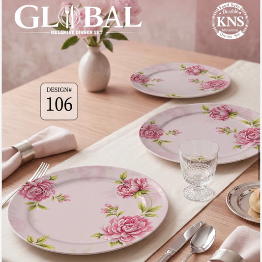 Melamine Double glaze dinner set 72pcs (106)