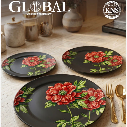 Melamine Double glaze dinner set 72 pcs (109)