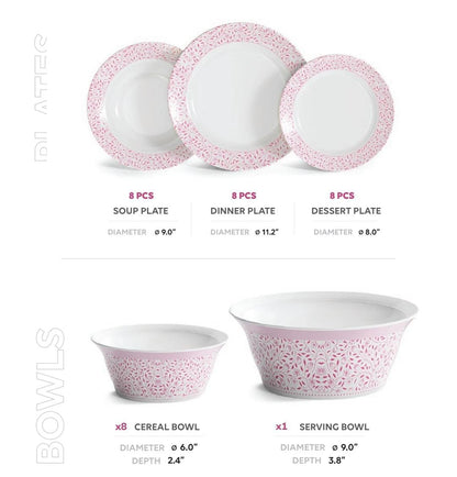 Trend Double Glaze Dinner Set – 80 Pcs