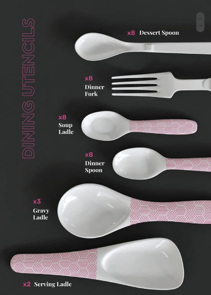 Trend Double Glaze Dinner Set – 80 Pcs
