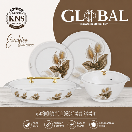 Double glaze dinner set 72 pcs (104)