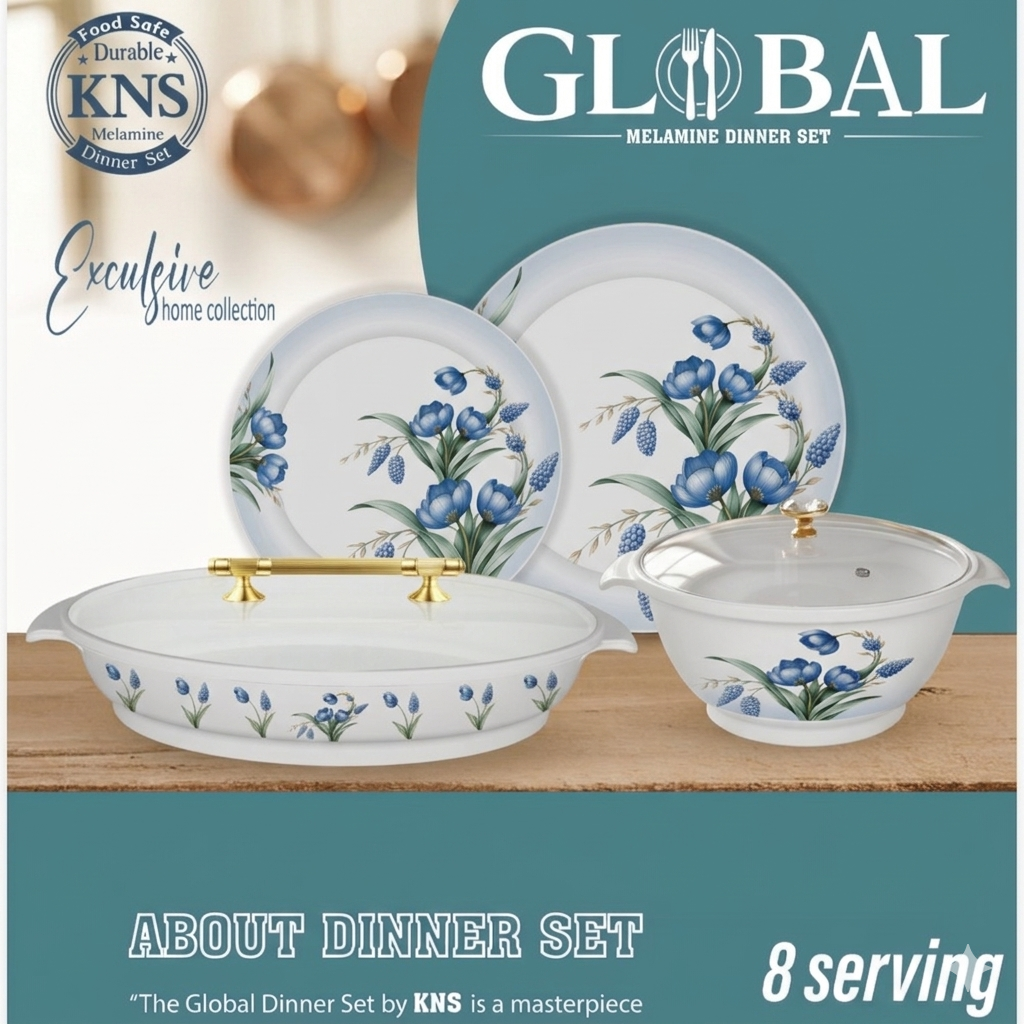 Double glaze diiner set 72pcs (107)