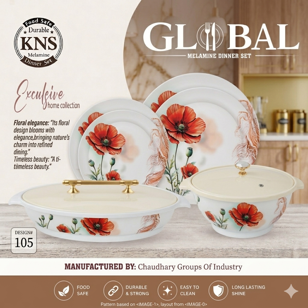 Double glaze dinner set 72pcs (105)