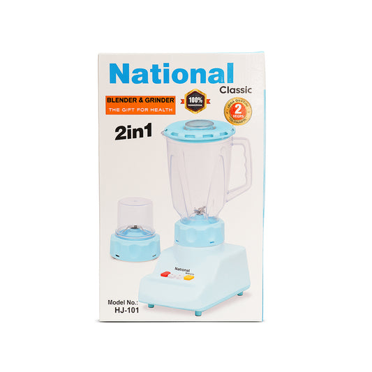 National 2-in-1 Blender – Heavy Duty, Crystal Jug