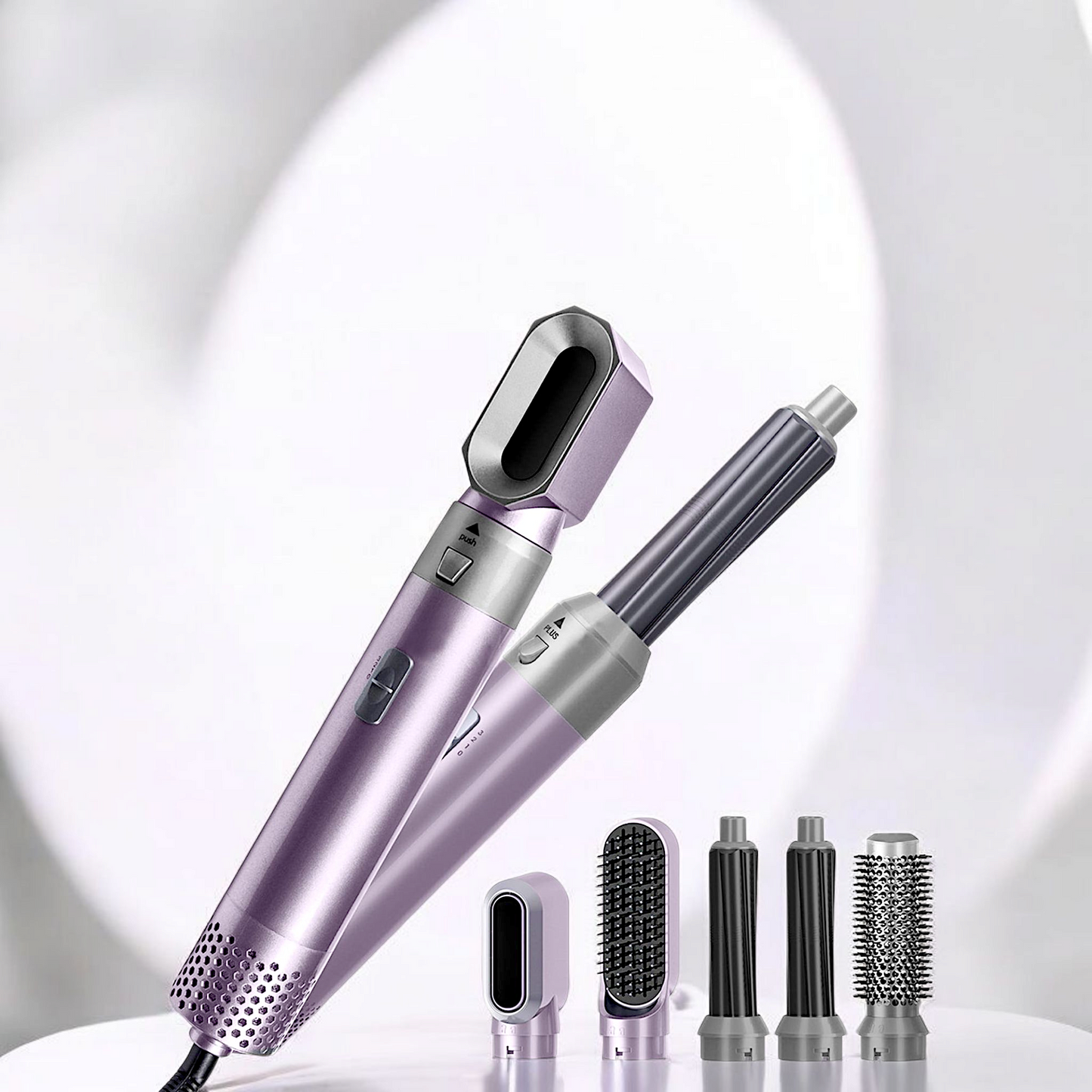 Professional 5-in-1 Hair Styler – Dryer, Curler & Straightener