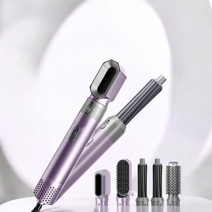 Professional 5-in-1 Hair Styler – Dryer, Curler & Straightener